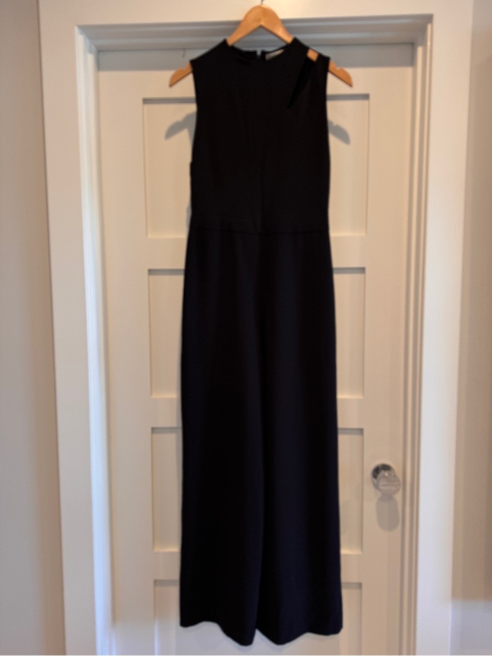 Alice & Olivia Sleeveless Black Cut-Out Jumpsuit - Elegant Wide-Leg NWT